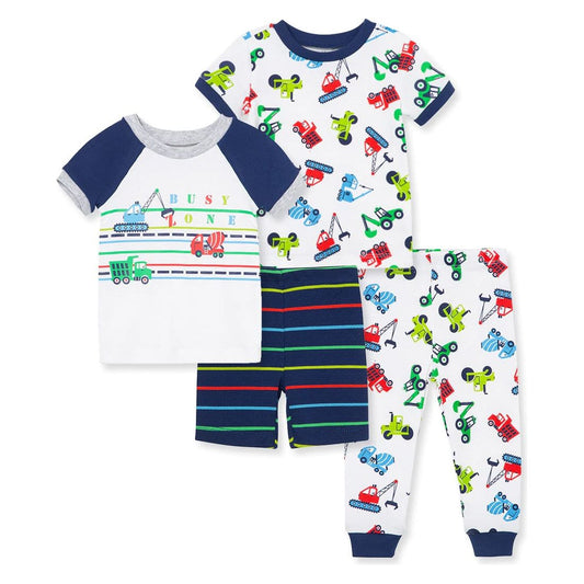 Construction Toddler 4-Piece Pajama Set