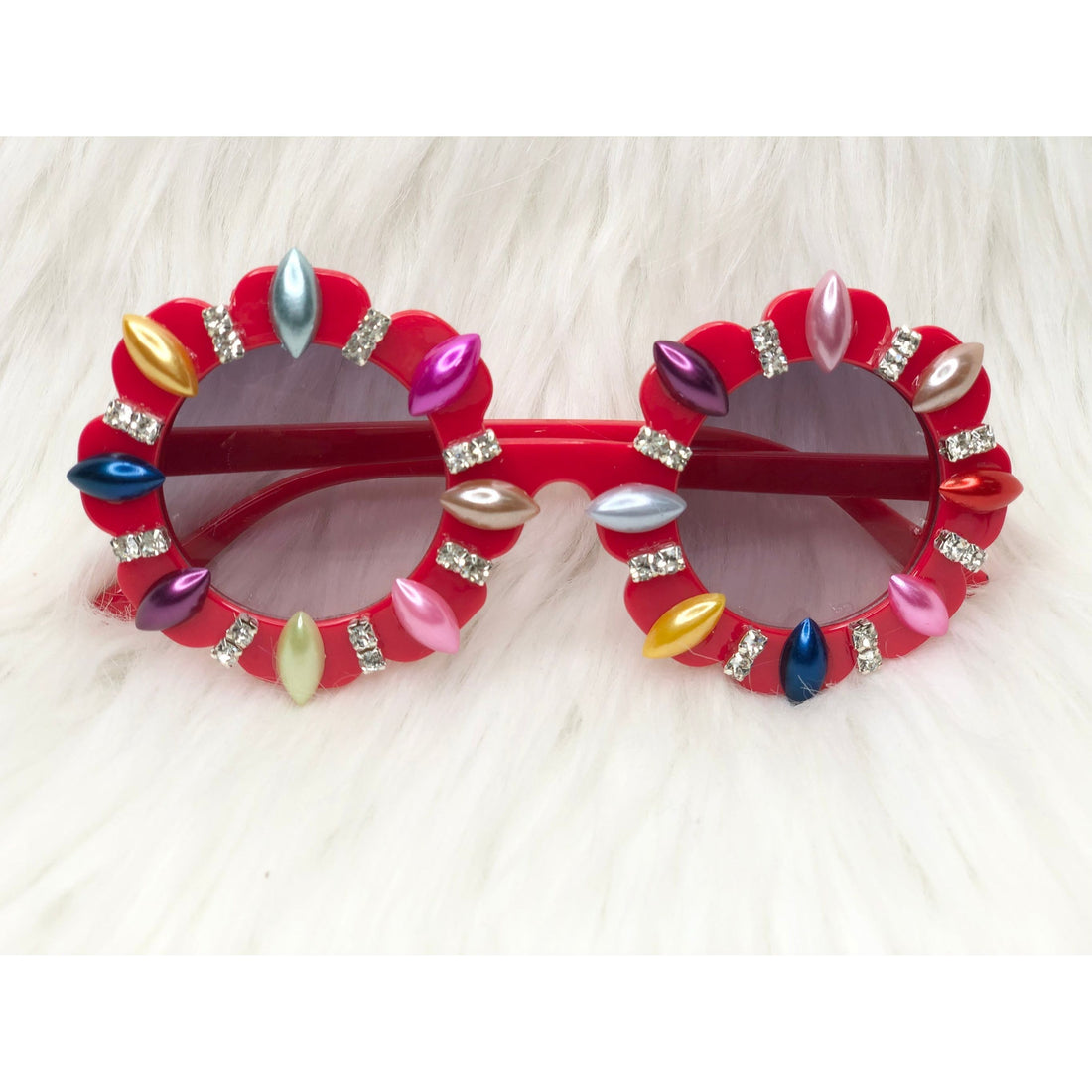 Colorful Diamond Sunglasses PEEK A BOO