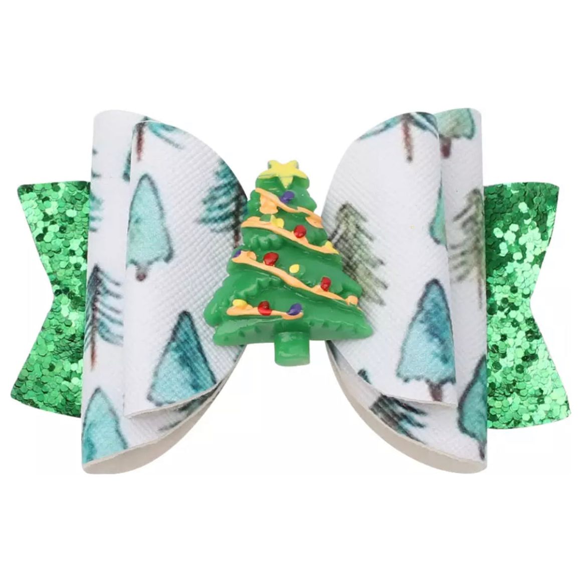 Christmas Hair Glitter Bows PEEK A BOO