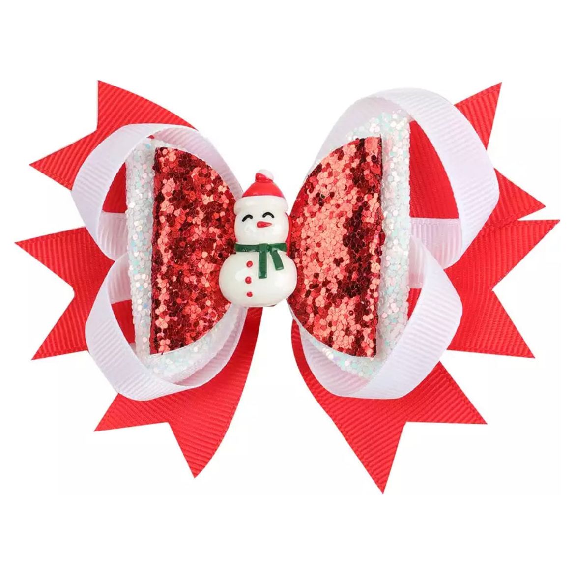 Christmas Hair Glitter Bows PEEK A BOO