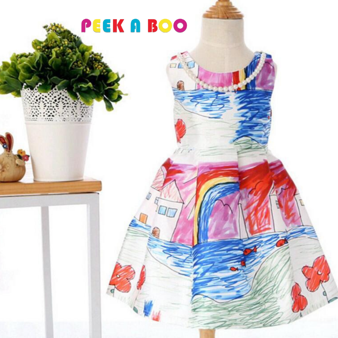 kids art dress