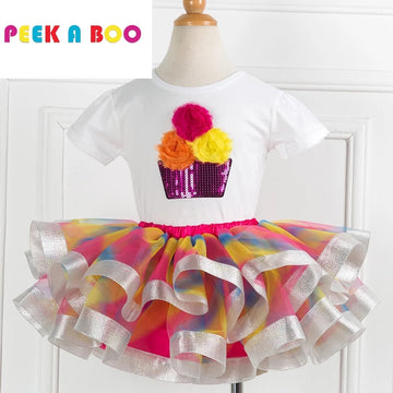 Silver Tutu Set PEEK A BOO