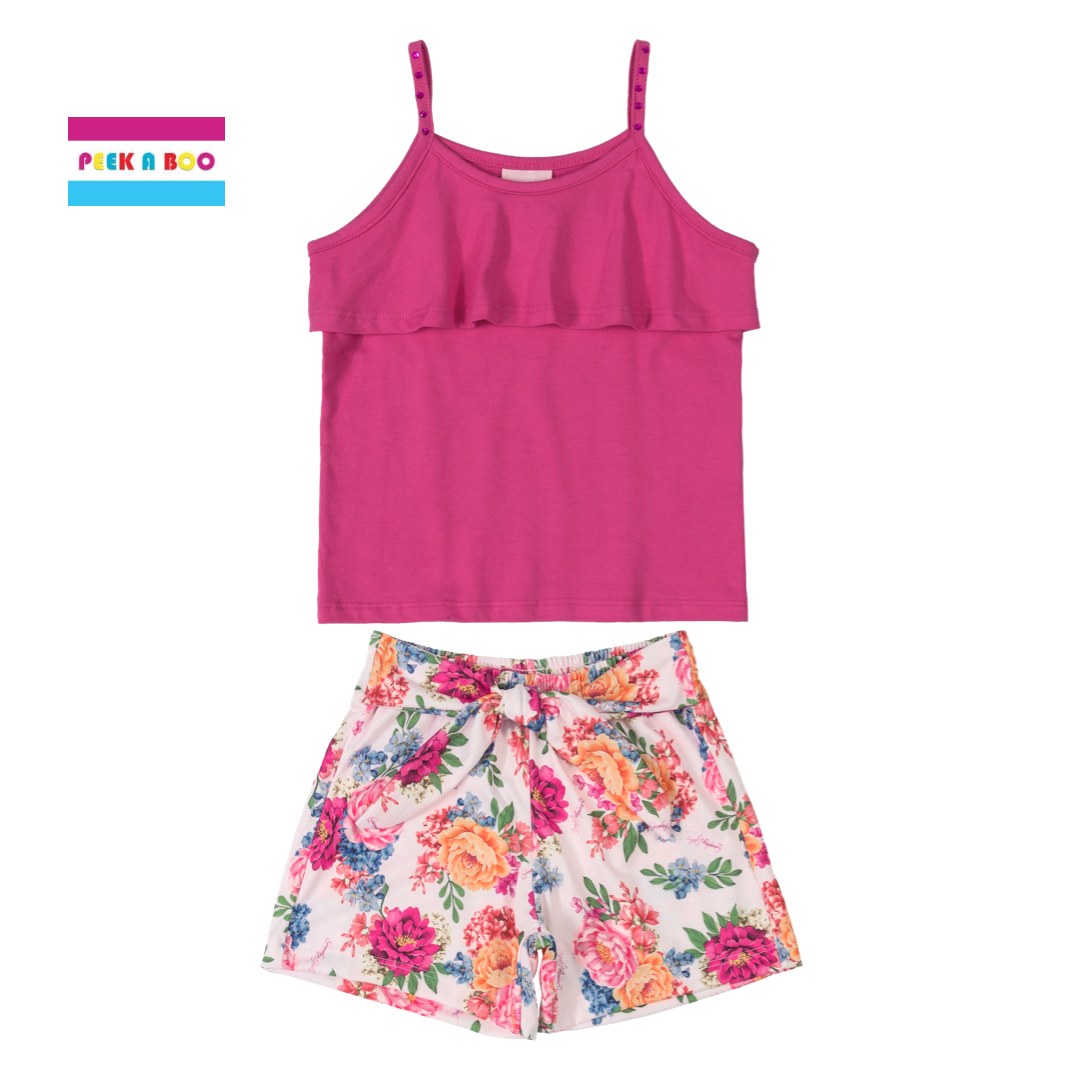 flower short set