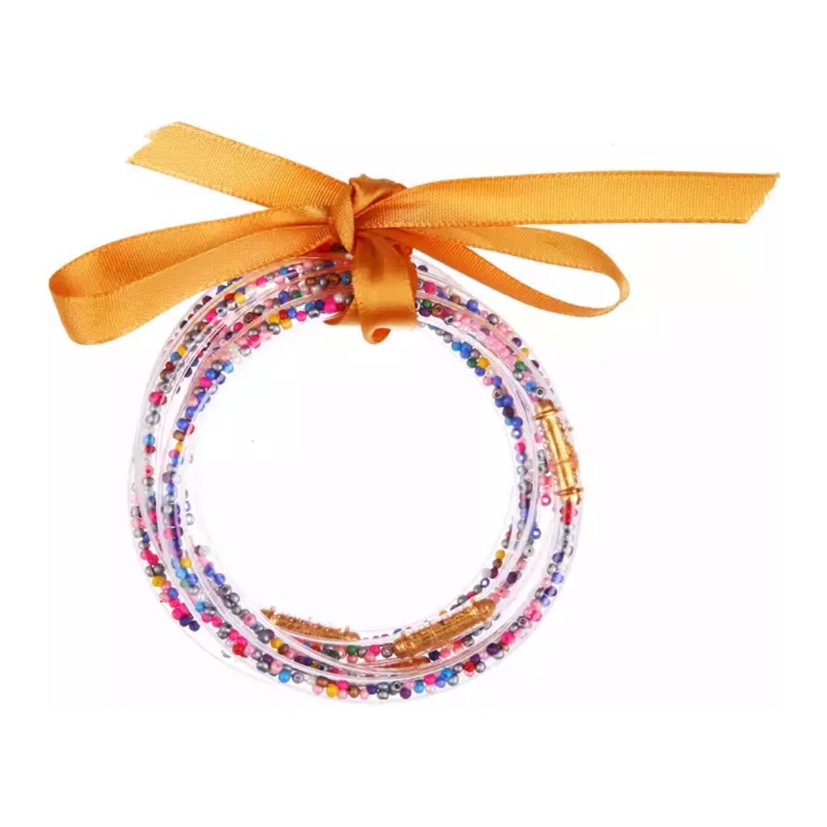 Ribbon Multicolor Beads Color Bangles PEEK A BOO