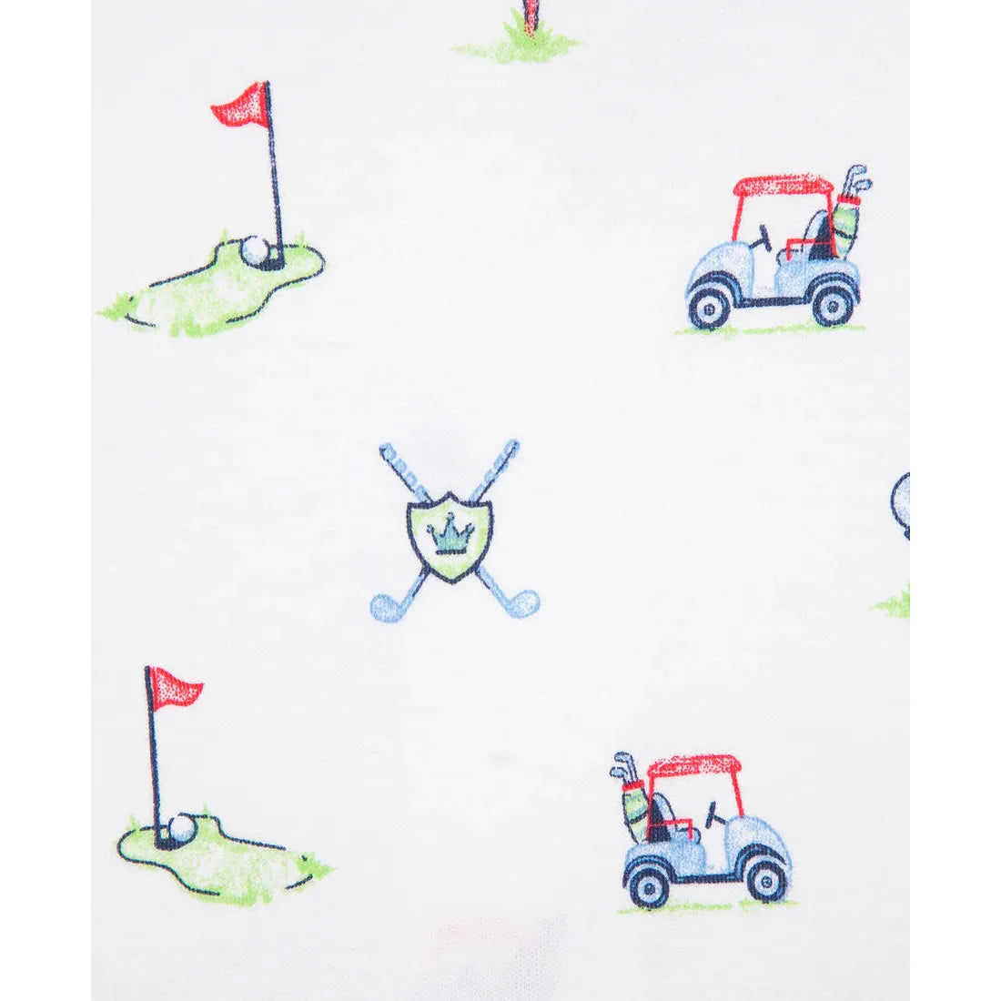 Golf Club Footie with Hat PEEK A BOO