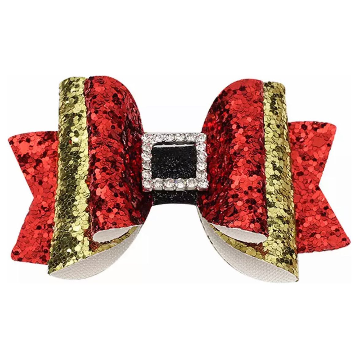 Christmas Hair Glitter Bows PEEK A BOO