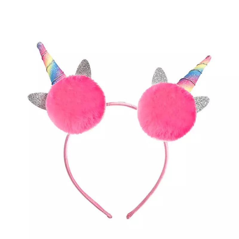 Unicorn Pom Pom Headband PEEK A BOO