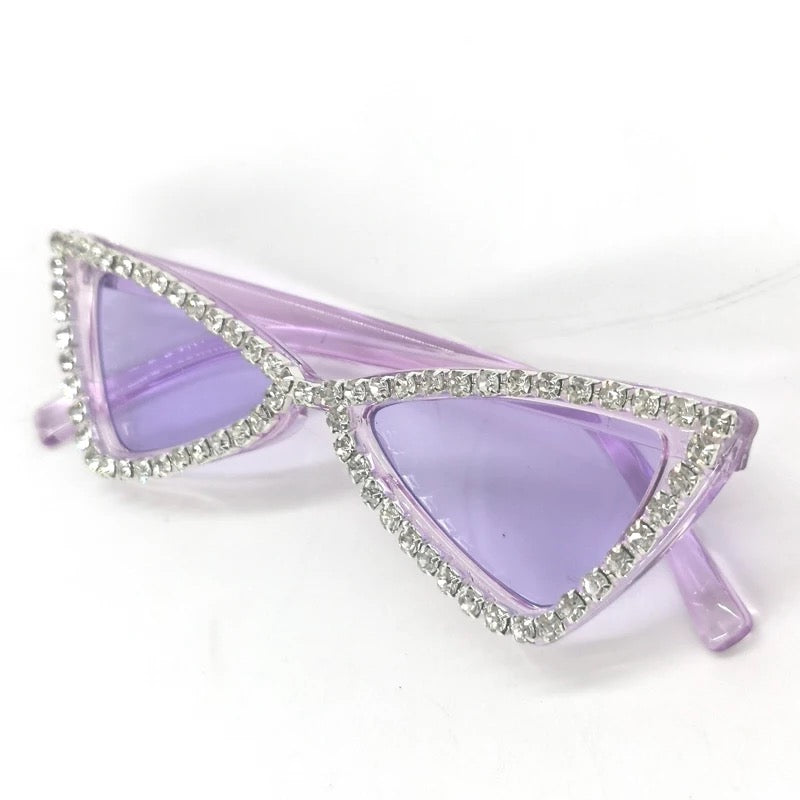 Cat Rhinestone Sunglasses PEEK A BOO