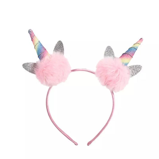 Unicorn Pom Pom Headband