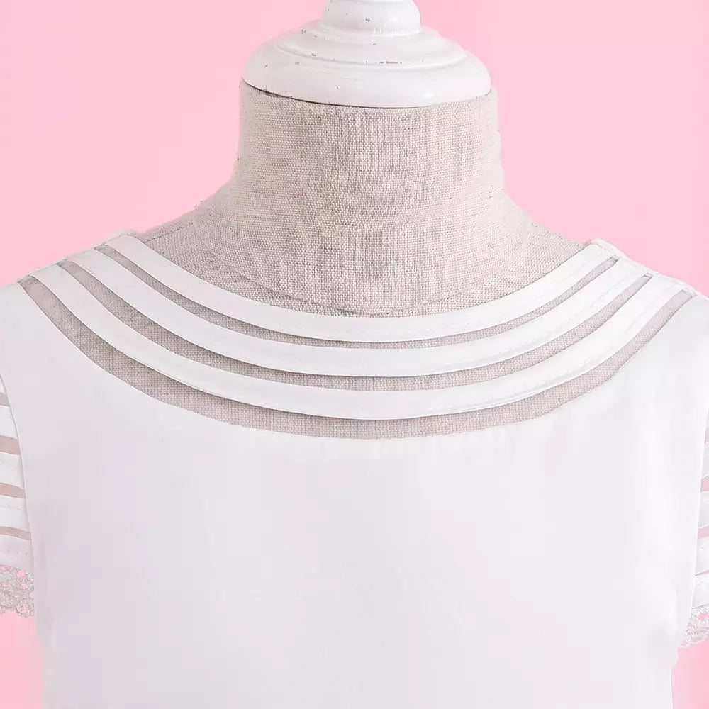 Communion A-line Dress PEEK A BOO