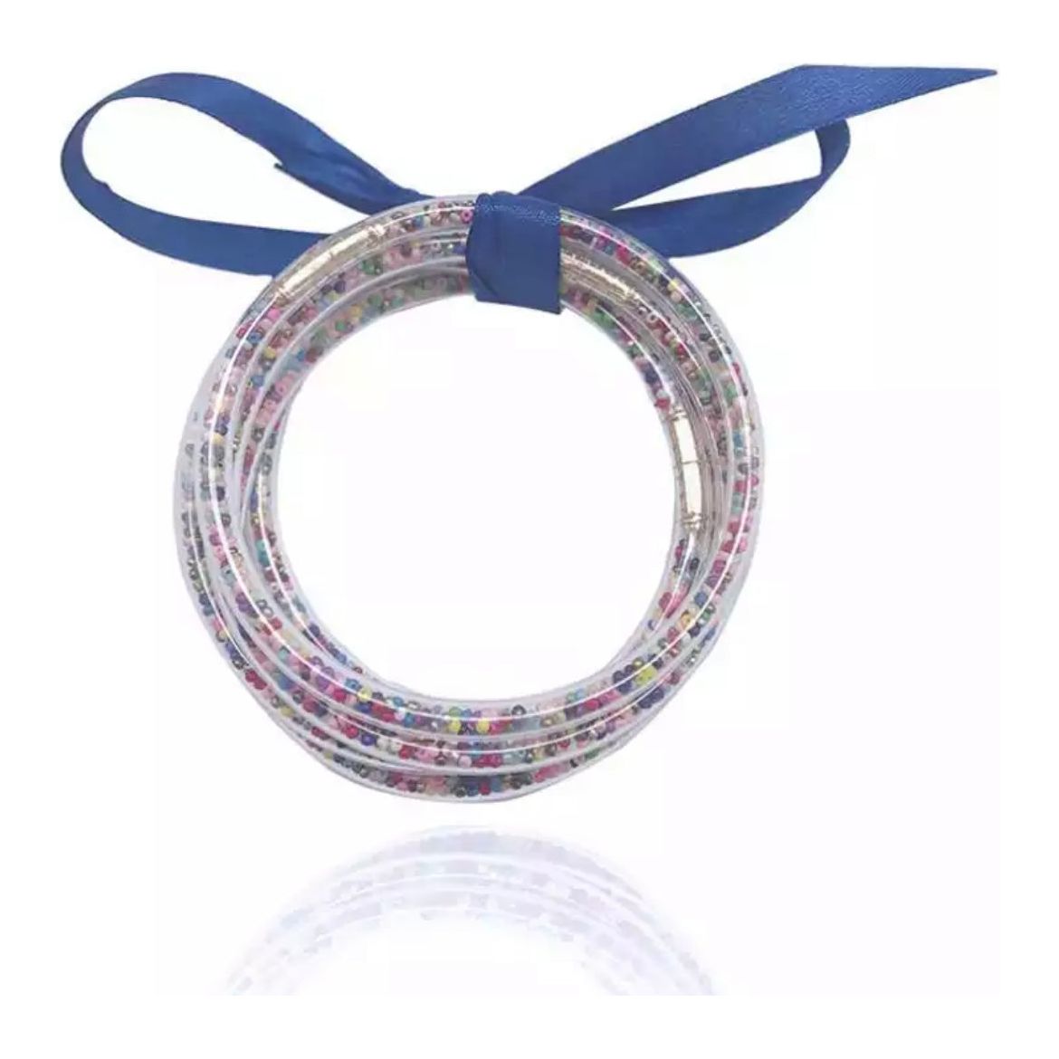 Ribbon Multicolor Beads Color Bangles PEEK A BOO