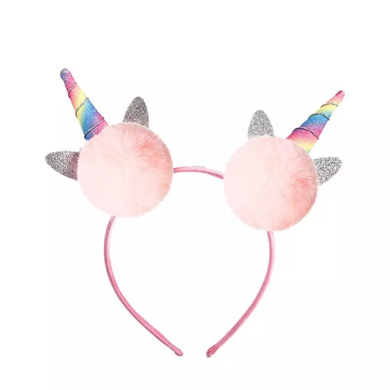 Unicorn Pom Pom Headband PEEK A BOO