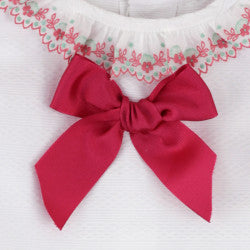 Girl piqué dress floral lace PEEK A BOO